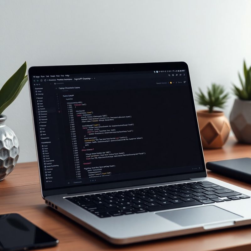 Interaktivno OpenAPI sučelje na laptopu, slate-profesionalna tamna tema